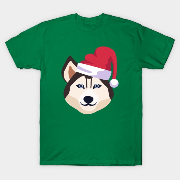 Funny Siberian Husky Dog Christmas 2020 Dog Lover Christmas T-Shirt by cuffiz